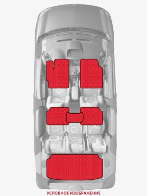 ЭВА коврики «Queen Lux» комплект для Ford Explorer (5G)